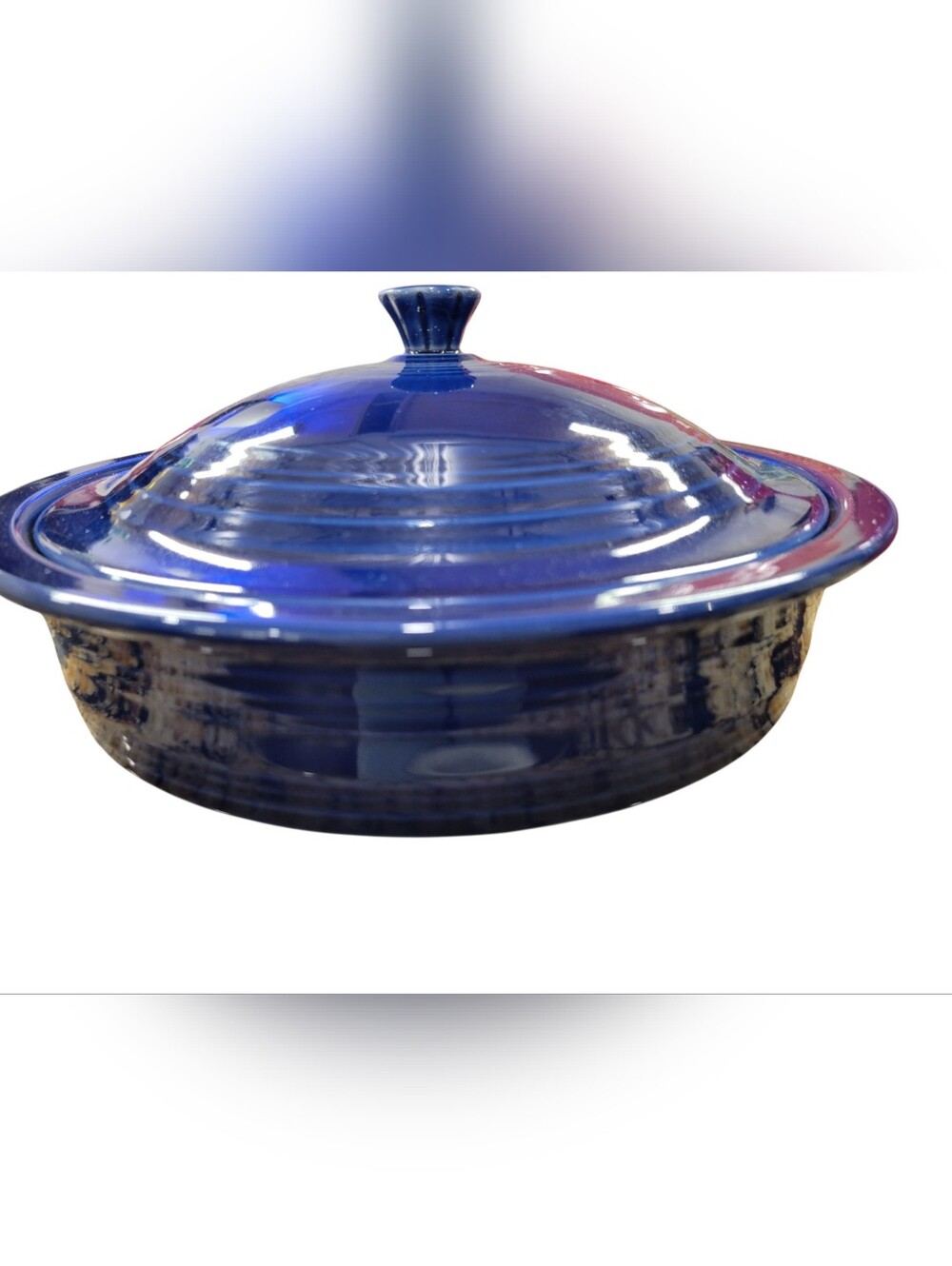Fiesta Twilight Small Covered Casserole / Tortilla Warmer 45 oz Retired Color